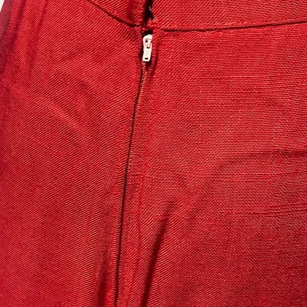 Vintage Diane Von Furstenberg Double Asymmetrical Button Orange Two Piece Suit - Picture 14 of 16